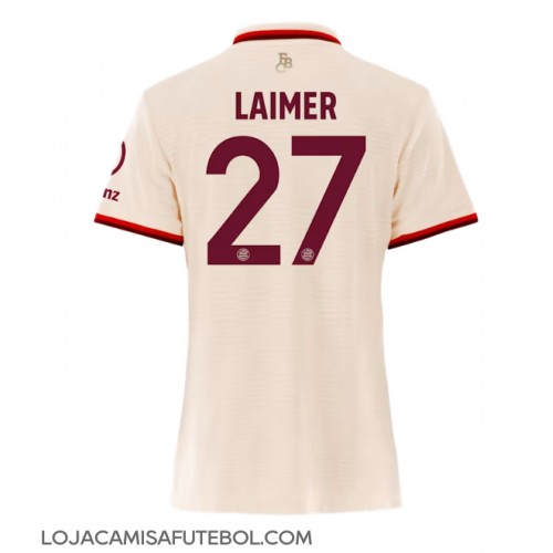 Camisa de Futebol Bayern Munich Konrad Laimer #27 Equipamento Alternativo Mulheres 2024-25 Manga Curta